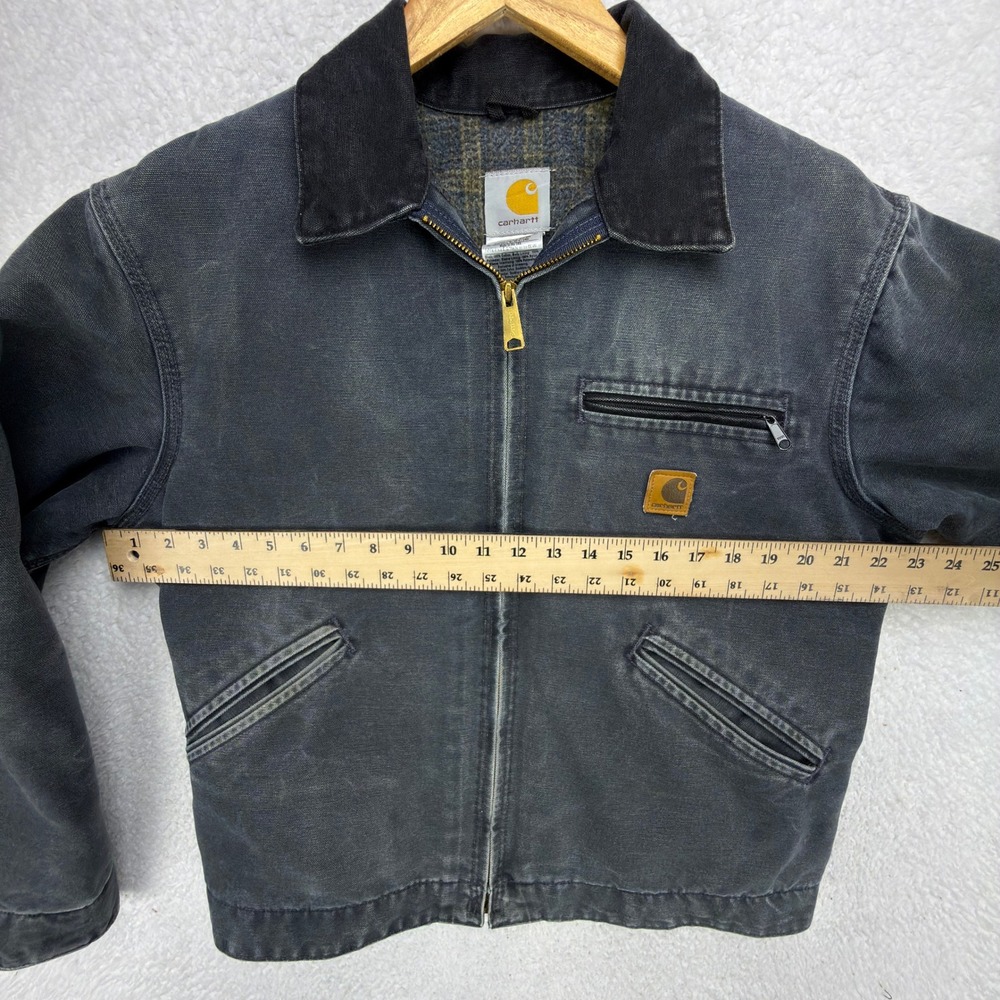 Carhartt Detroit Jacket Blanket Lined Mens Medium J97 PTL Petrol Gray - Picture 6 of 16